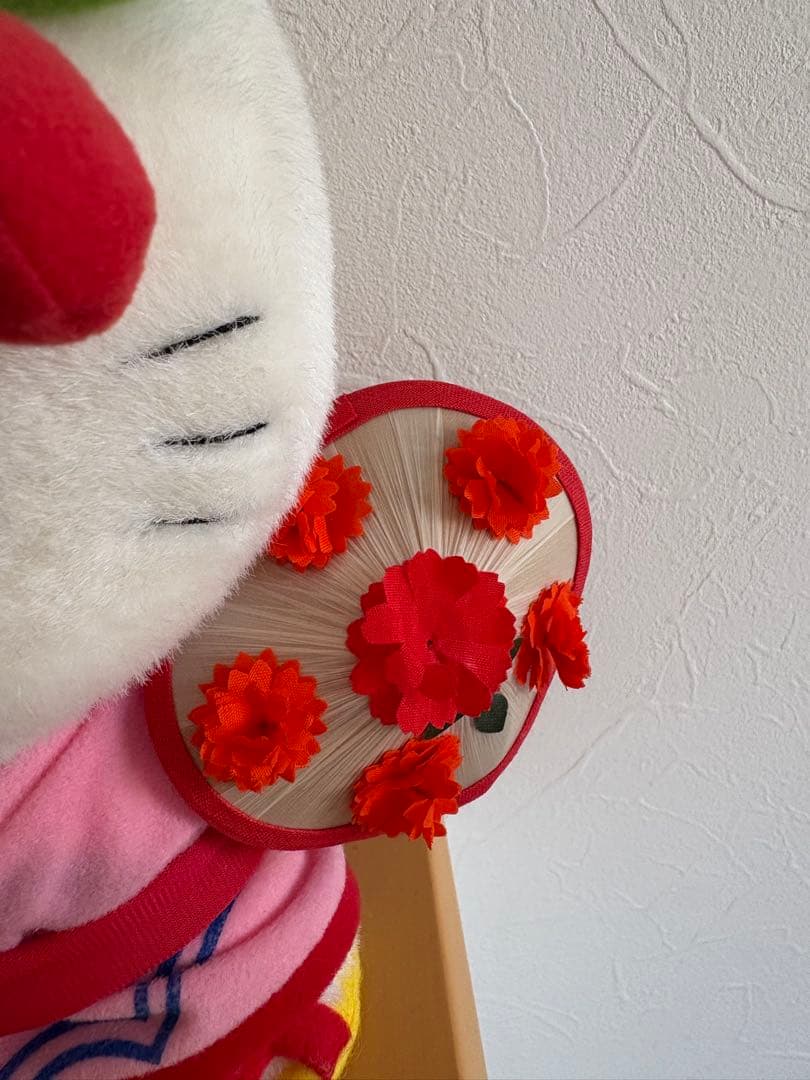ハローキティ 山形限定　花笠　さくらんぼ ぬいぐるみ ご当地　タグ付き