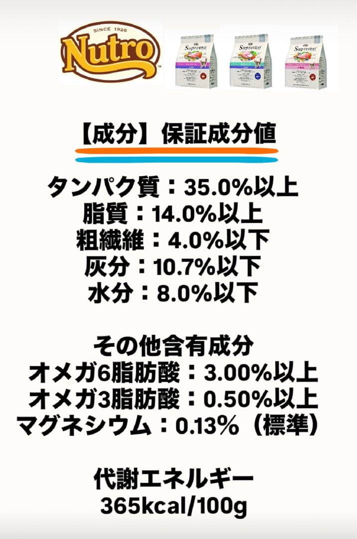 ニュートロ　シュプレモ　成猫用（チキン&サーモン）3kgパック×４袋