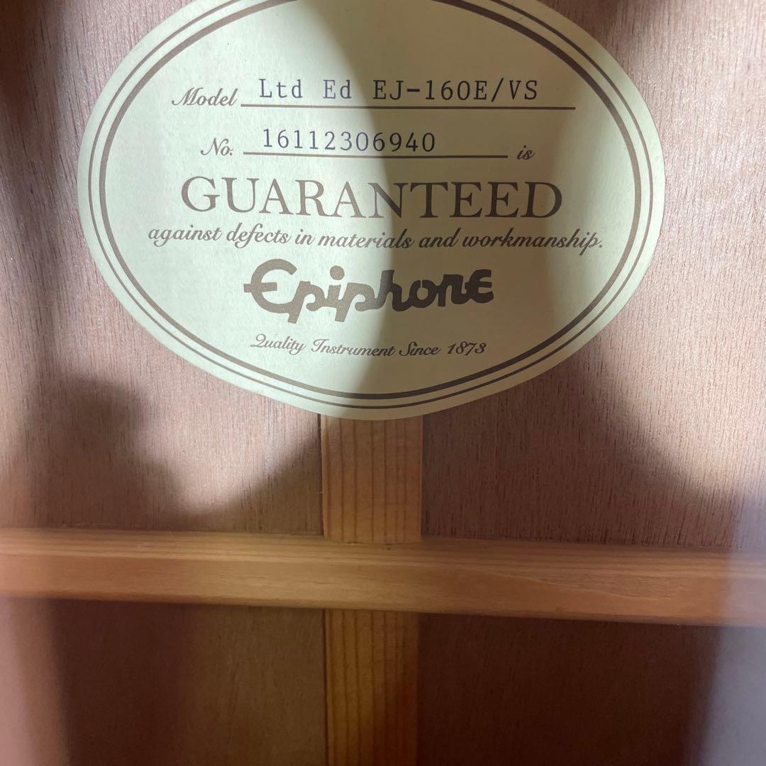 epiphone Ltd Ed EJ-160E /VS エピフォン エレアコ
