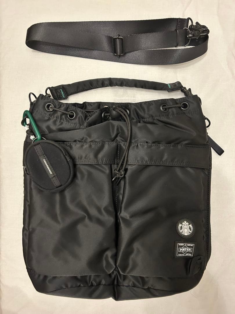 PORTER スターバックス 2WAYツールバッグ ブラック