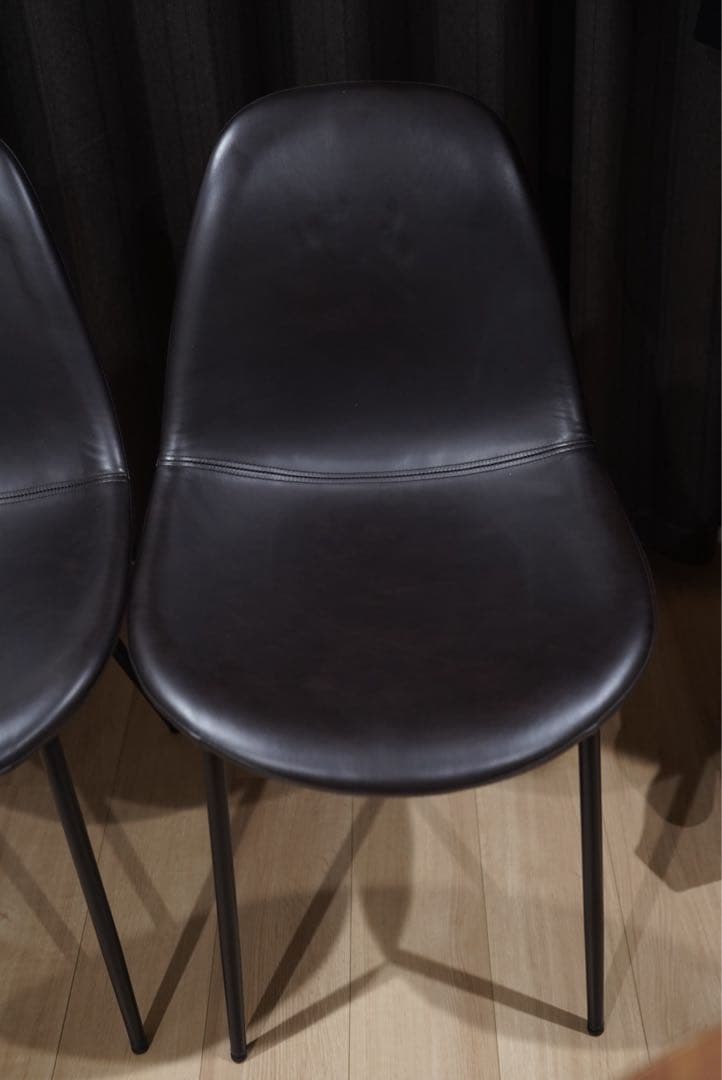 レザーダイニングチェア 2脚 セット