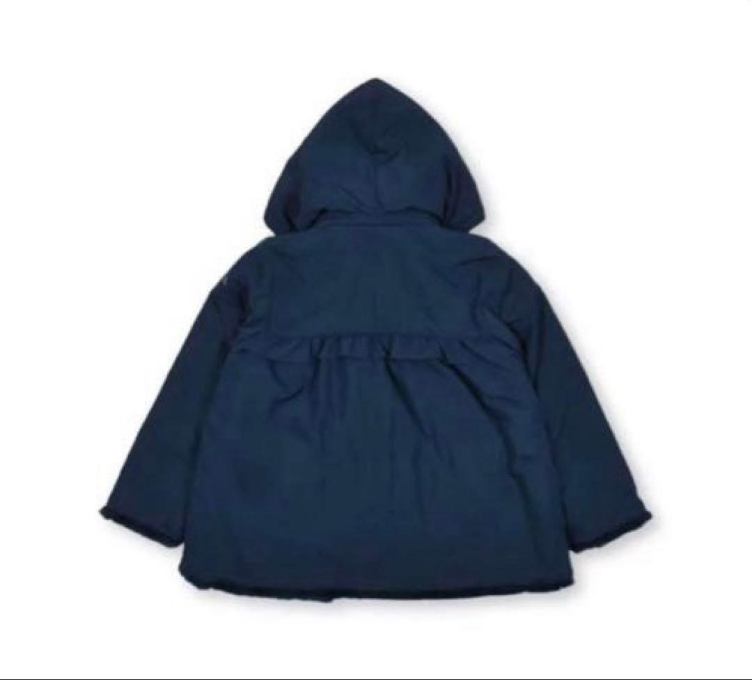 新品 BeBe（べべ） 【撥水加工】タフタ 裏ファー 中綿 ブルゾン　140