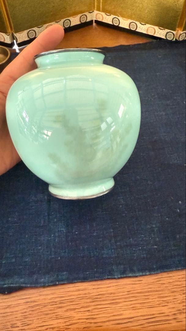 七宝焼　花瓶