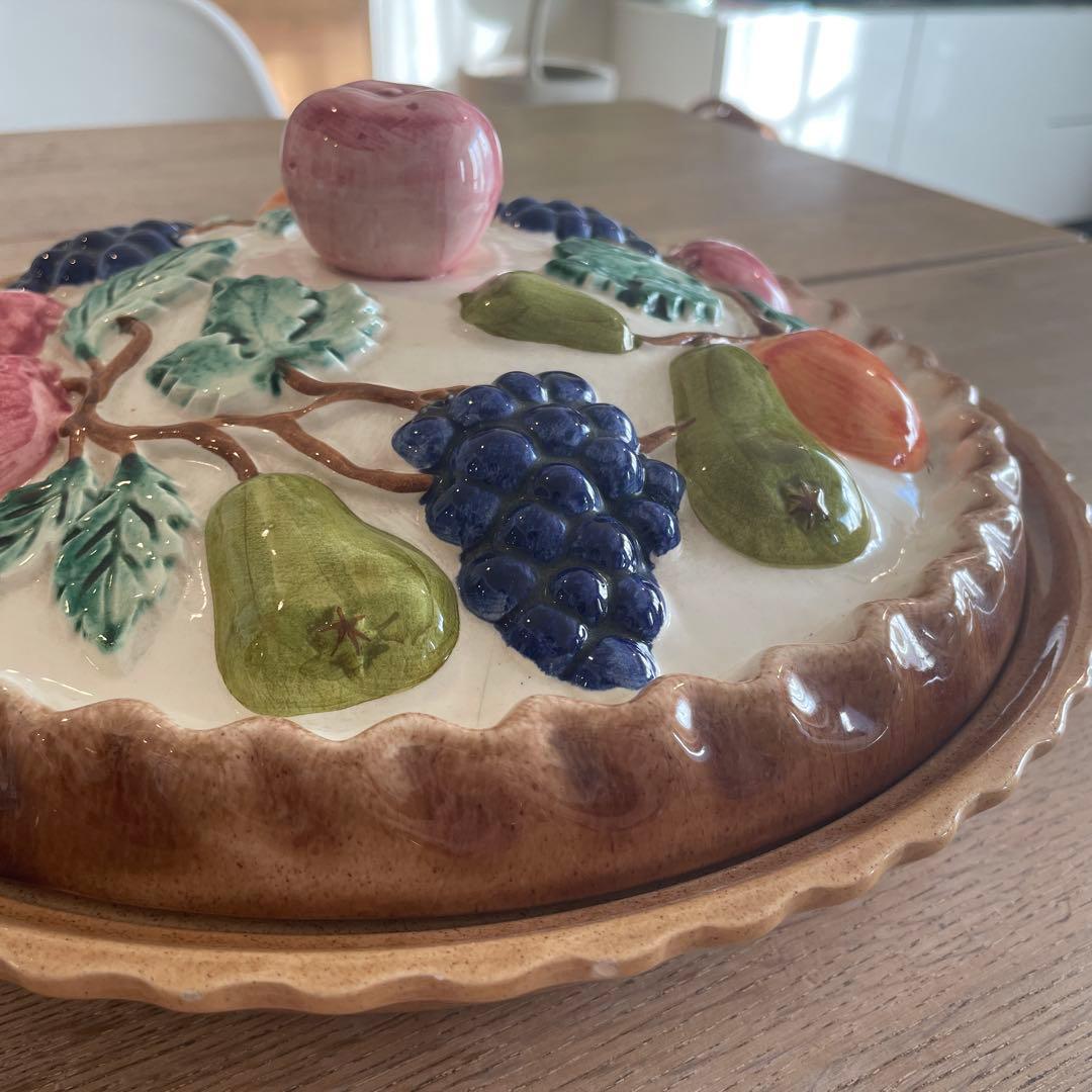 新品未使用　蓋付きパイ皿 直径31cm Pie Keeper ポルトガル製