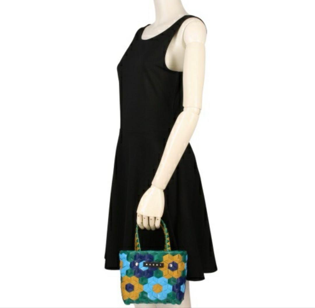 MARNI マルニ トートバッグ かごバッグ フラワー柄