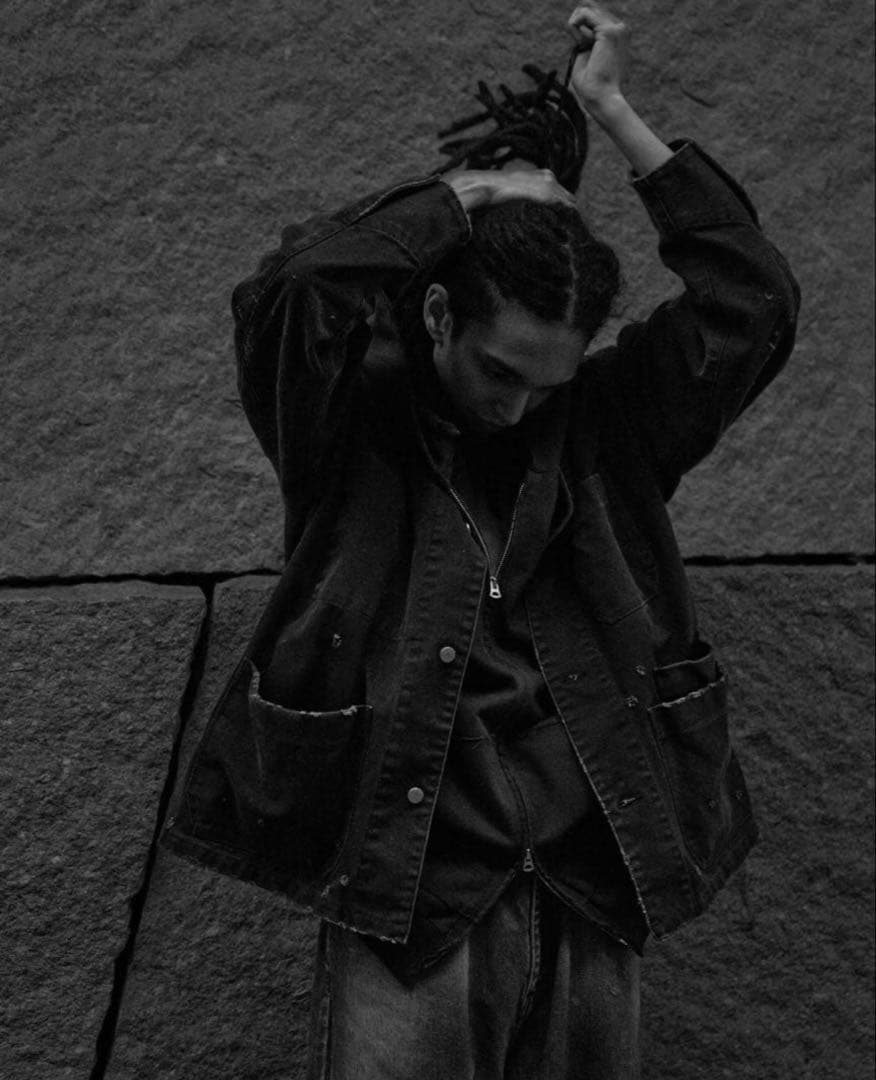 ANCELLM WISM 25AW DUCK COVERALL JACKET 黒