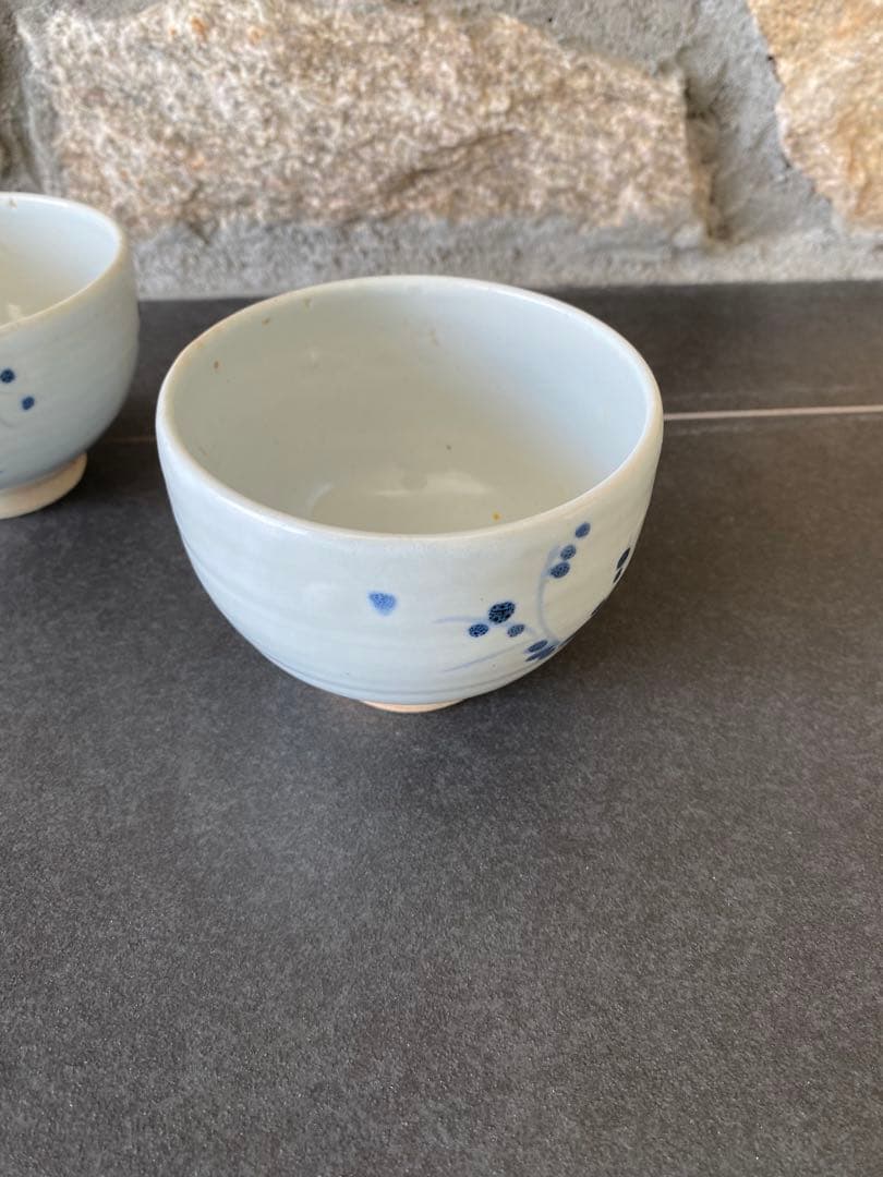 豊増一雄　染め付け　器　2個セット