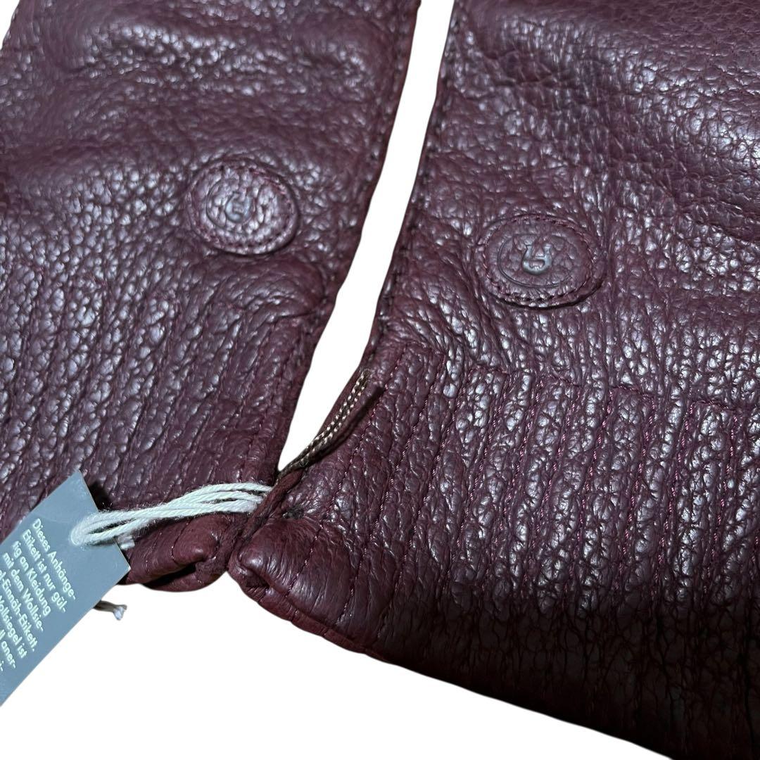 おのり未使用 AIGNER アイグナー ペッカリー 手袋グローブ7 1/2