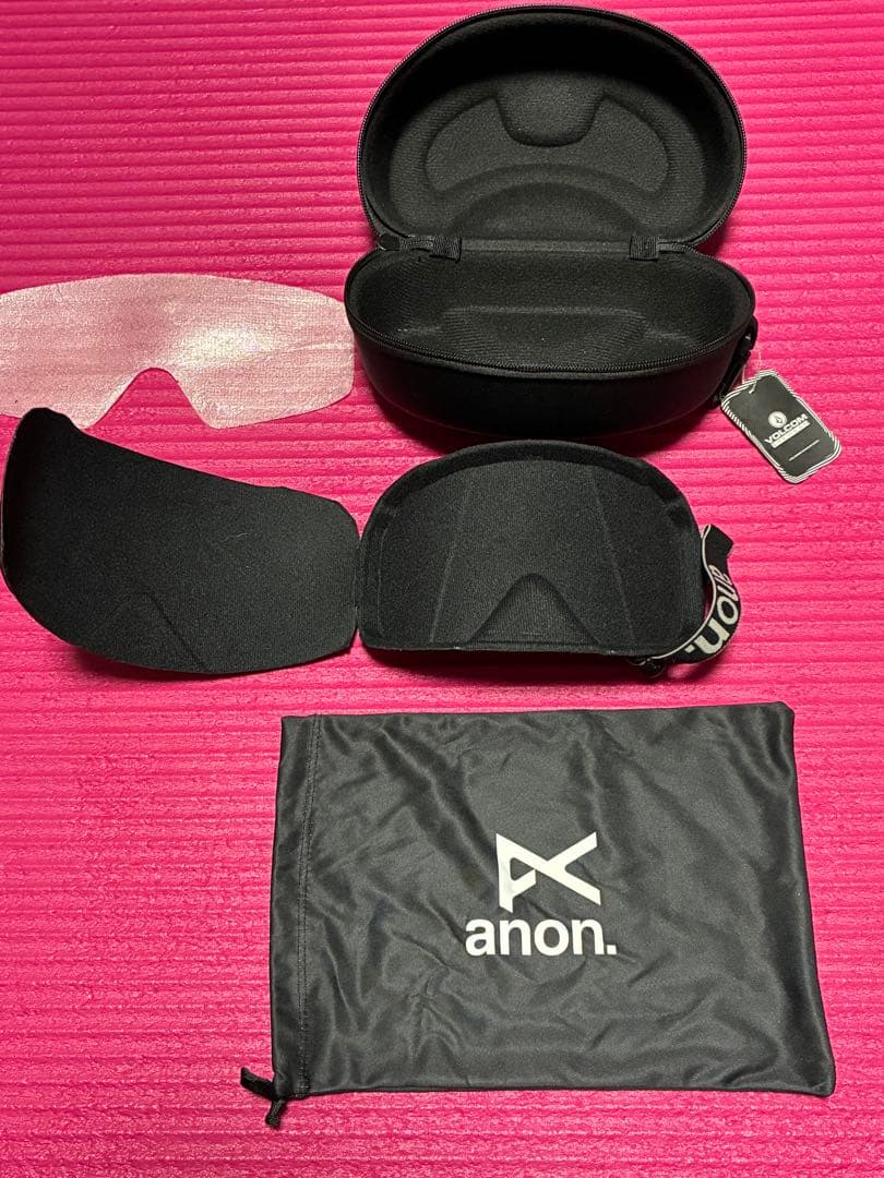 【美品】anon ゴーグル VOLCOMケース付き