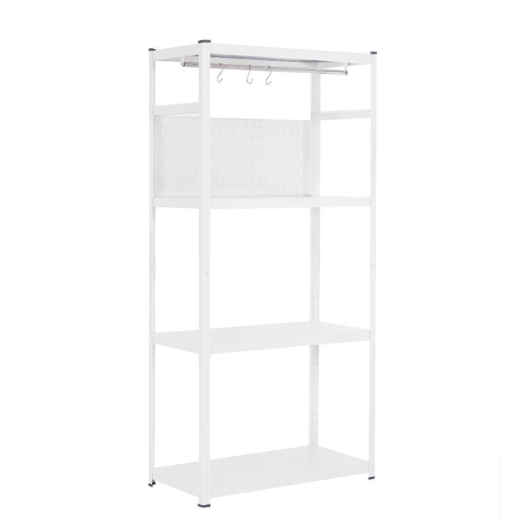 新作発表タイムセール中！スチール製可動ラック　分割可能　大容量　WHITE