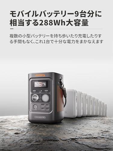 Jackery (ジャクリ) ポータブル電源 300D 288Wh リン酸　ra