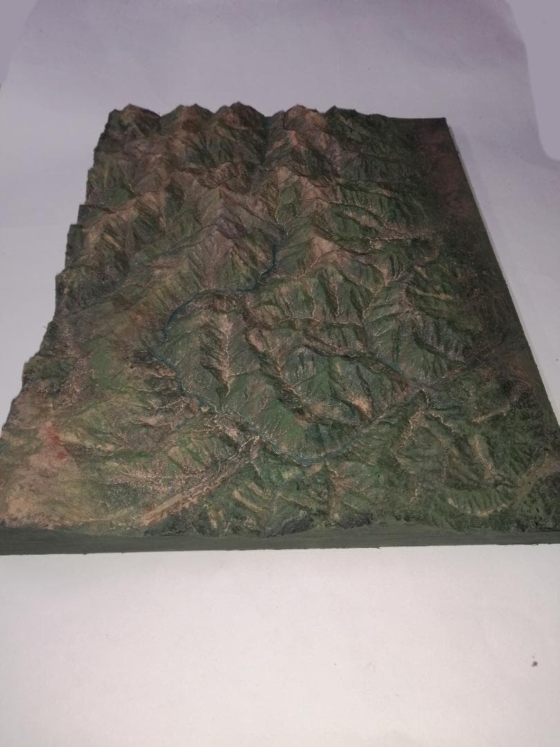 c*a様 北アルプス南部　大型山岳模型　1/150000　透明ケース無し　透明山
