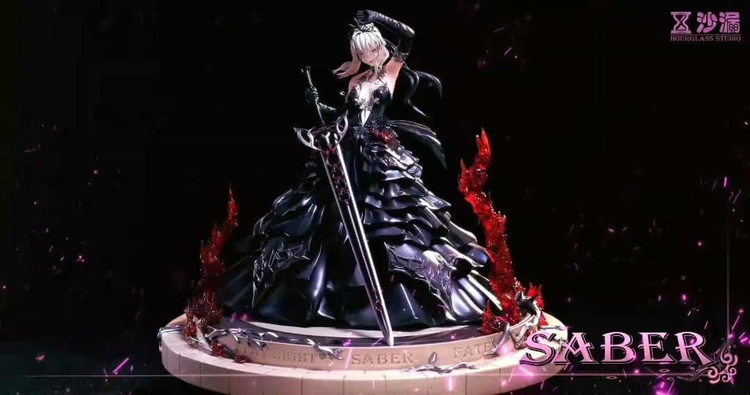 FATE　アルトリア・セイバー　黒花嫁　ガレージキット　フィギュア　海外正規品