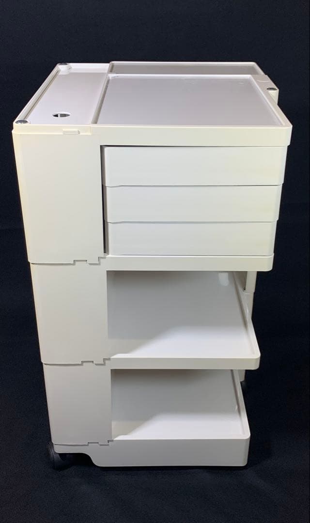 【正規品】　B-LINE 　ボビーワゴン　３段　３トレイ　ホワイト