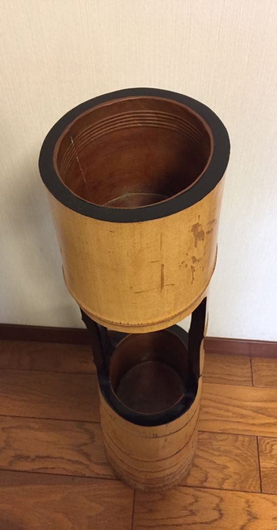 高級竹製の花器 ※送料無料
