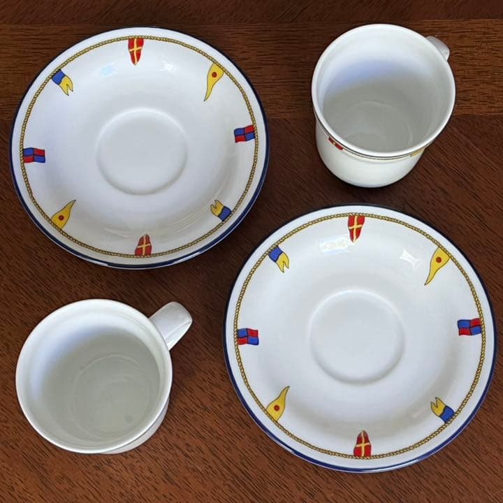 【美品】リチャードジノリ★クリッパー★デミタスC/S ペア