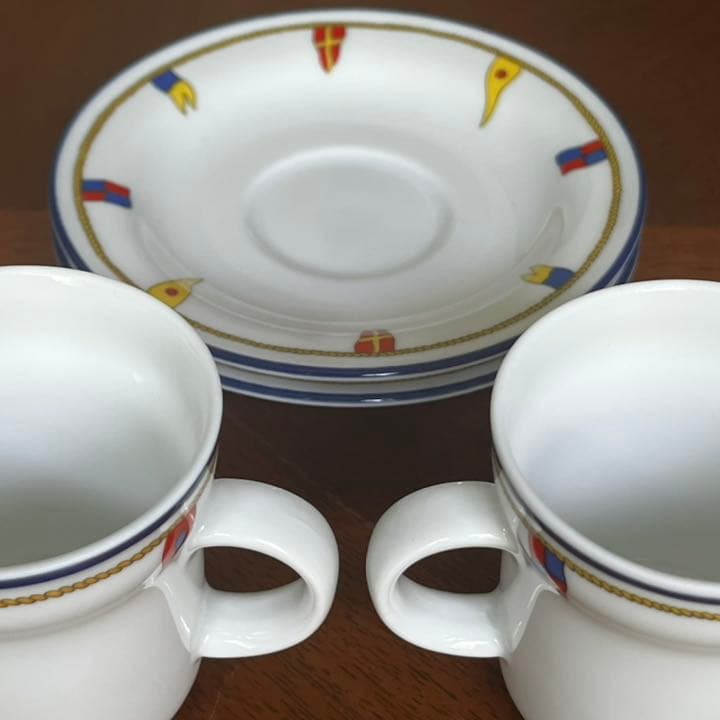【美品】リチャードジノリ★クリッパー★デミタスC/S ペア