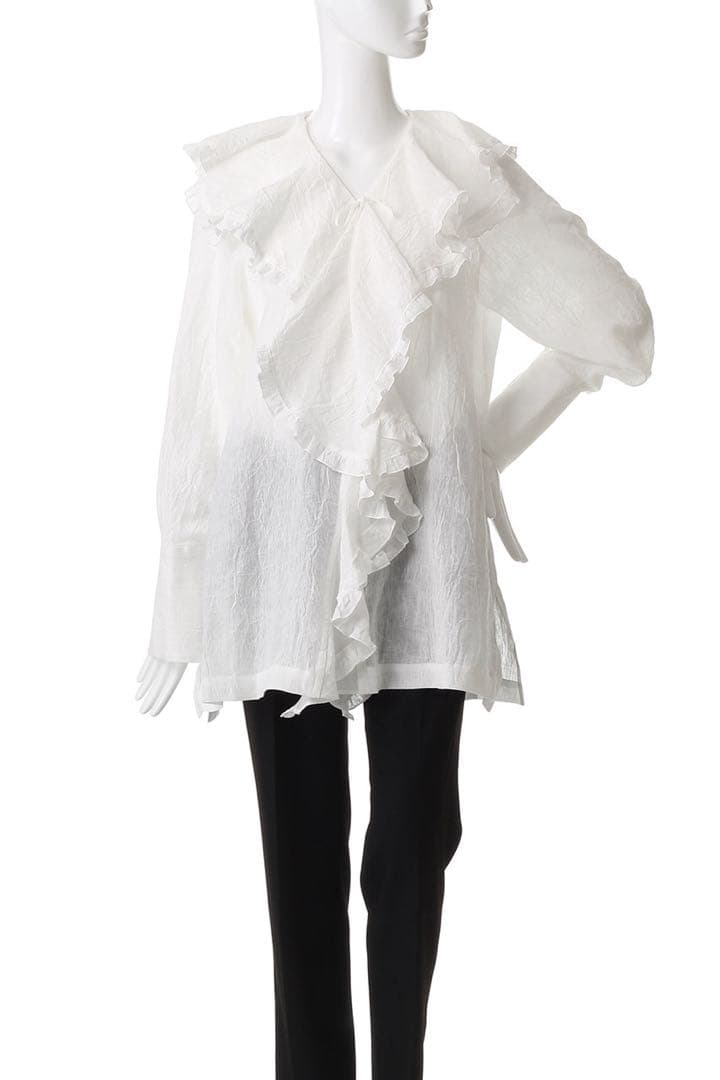 完売希少uhr ruffle frill shirt ラッフル　フリル　シャツ