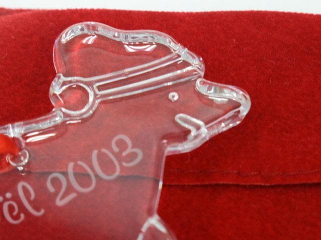 ◇美品 Baccarat 2003年 noel オーナメント スキーベア