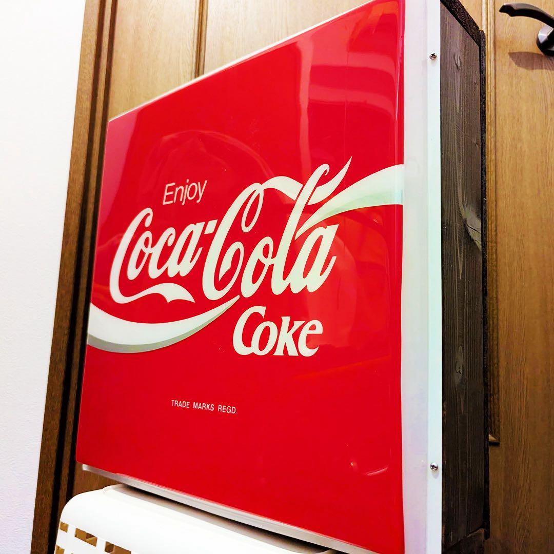 【一点モノ】コカ・コーラ Coca-Cola 電飾看板 / カフェ特注品 /