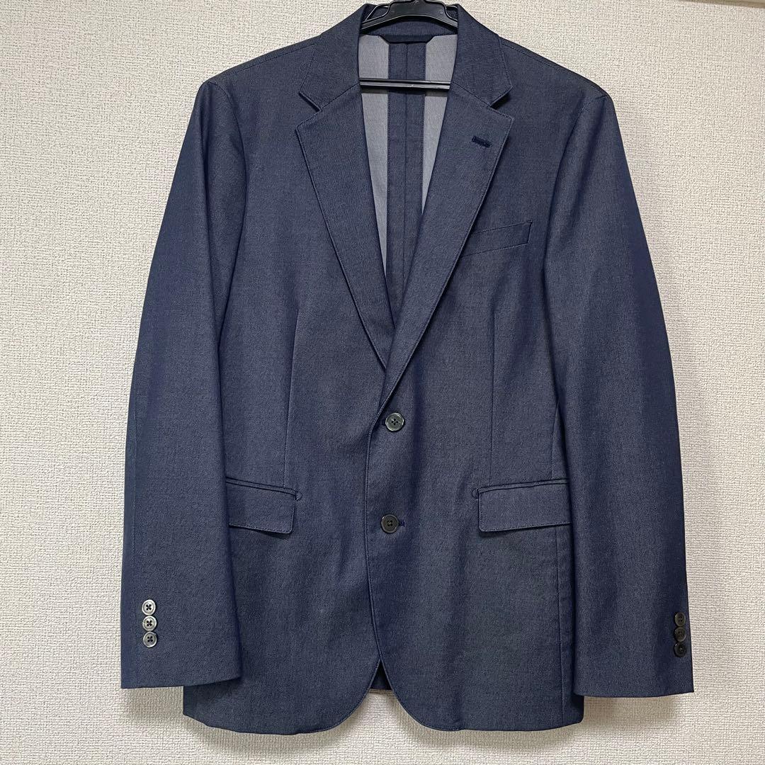 BEAMS HEART メンズスーツ　3点セット　デニム風　クリーニング済み