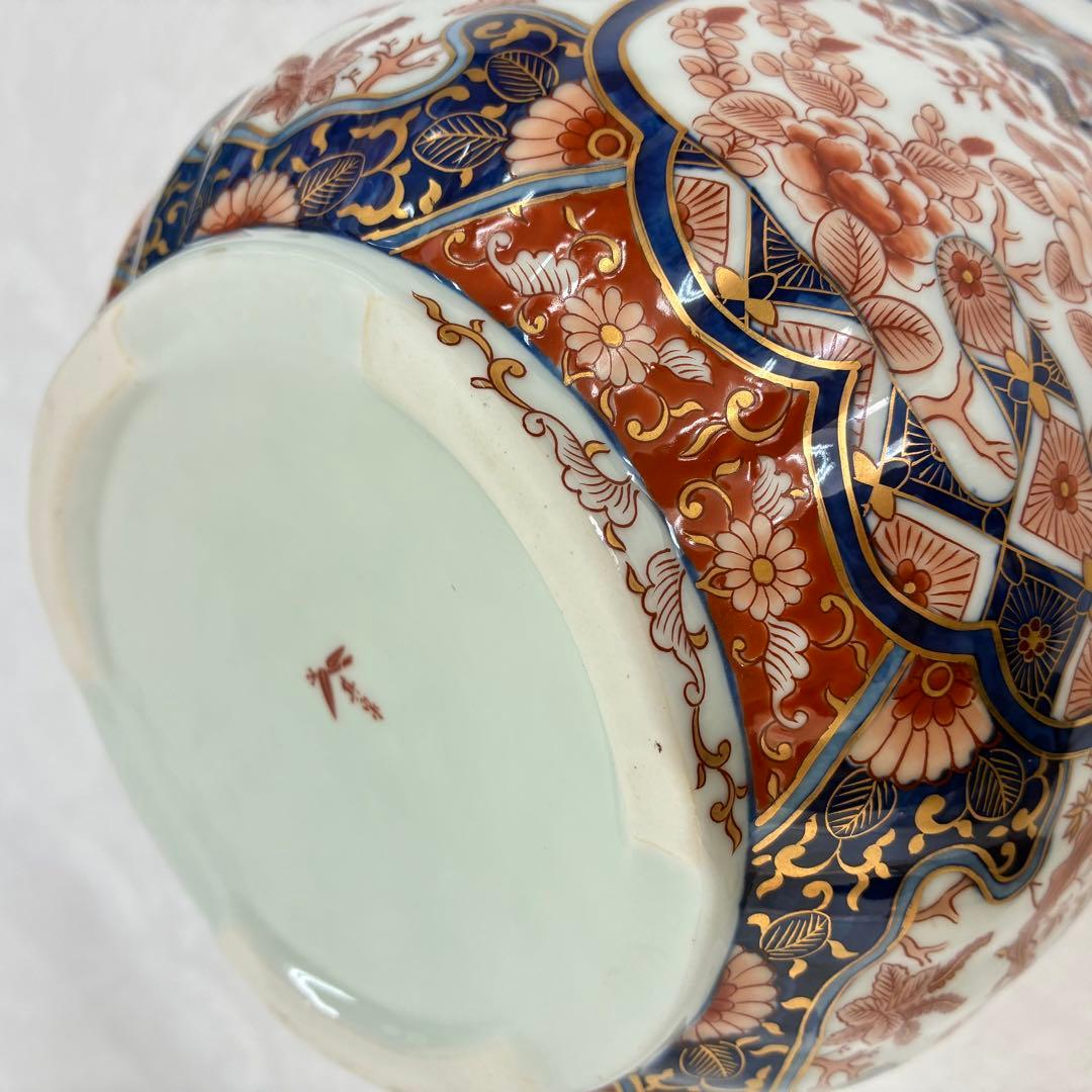 未使用品 豪華絢爛【其泉】 万博伊万里桐鳳凰 プランター 金彩 桐箱入り