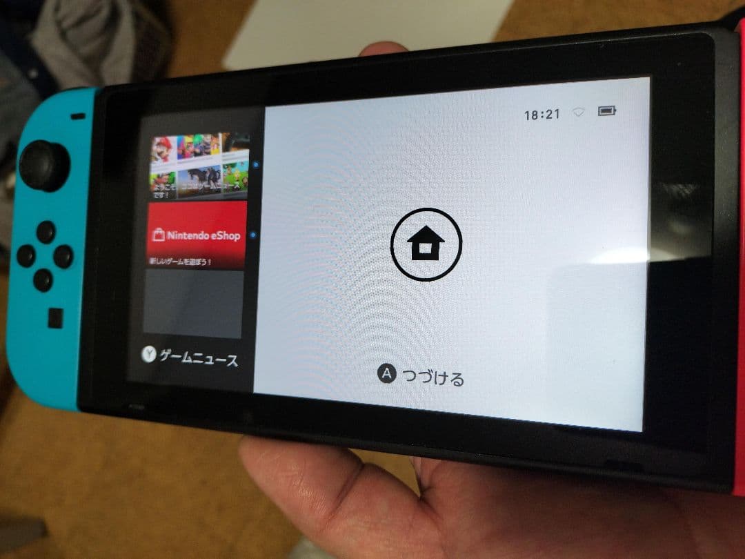 ジャンク　Nintendo Switch 青と赤 本体とコントローラー