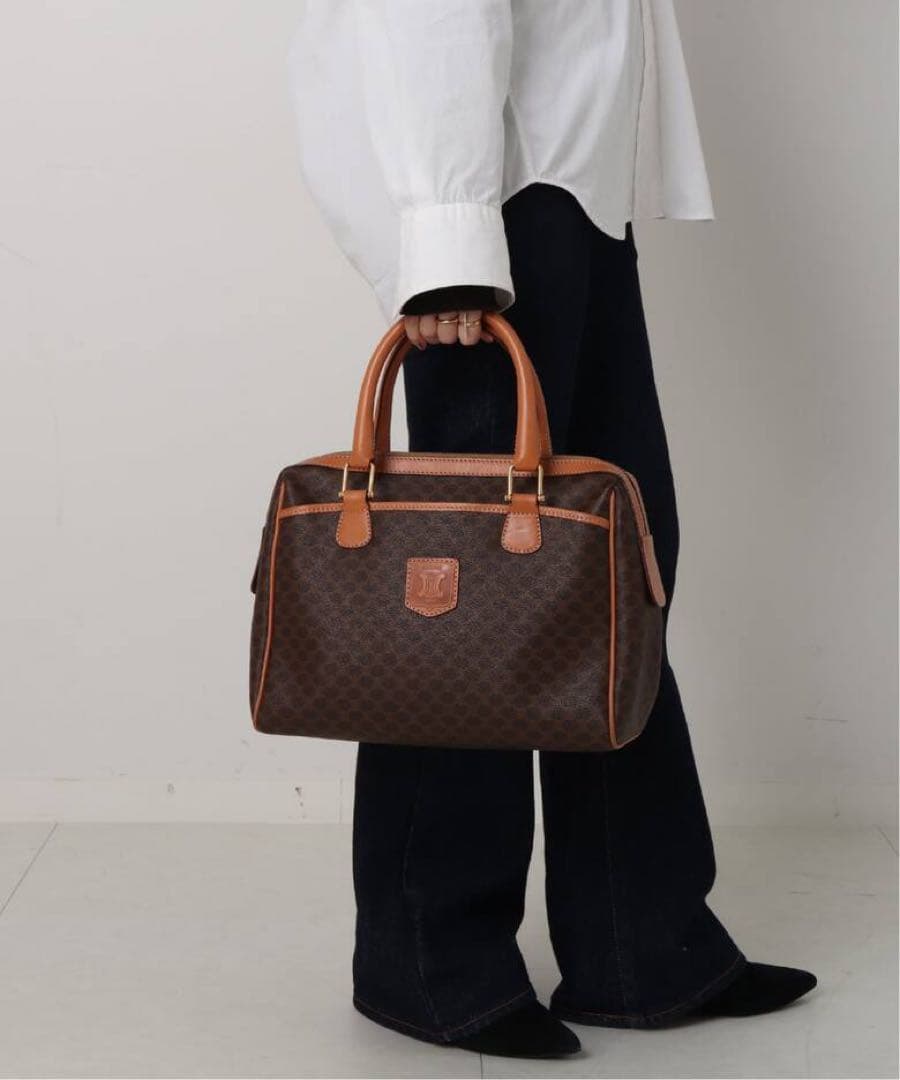 【VINTAGE CELINE/セリーヌ】マカダム　ボストンバッグ