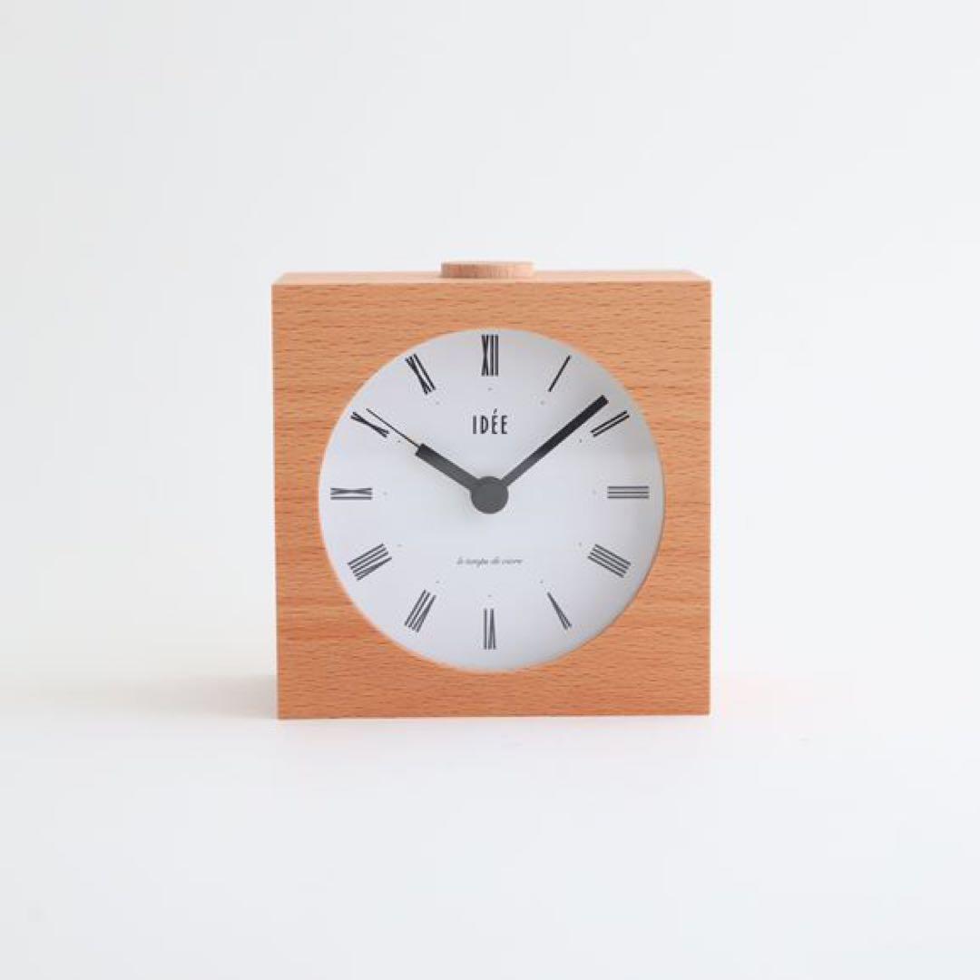 IDÉE TIMING ナチュラルウッド 置時計