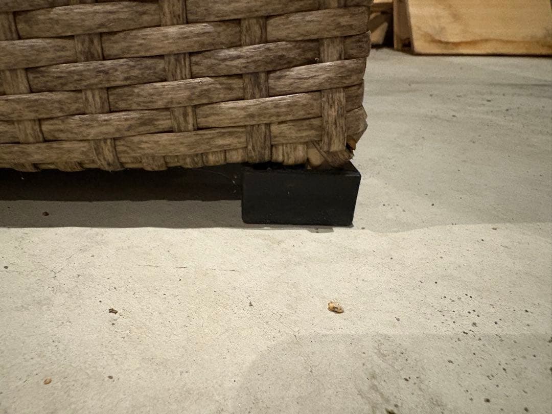 1月中取引希望　IKEA 屋外ソファ　ベージュ ラタン製 3人掛けソファ