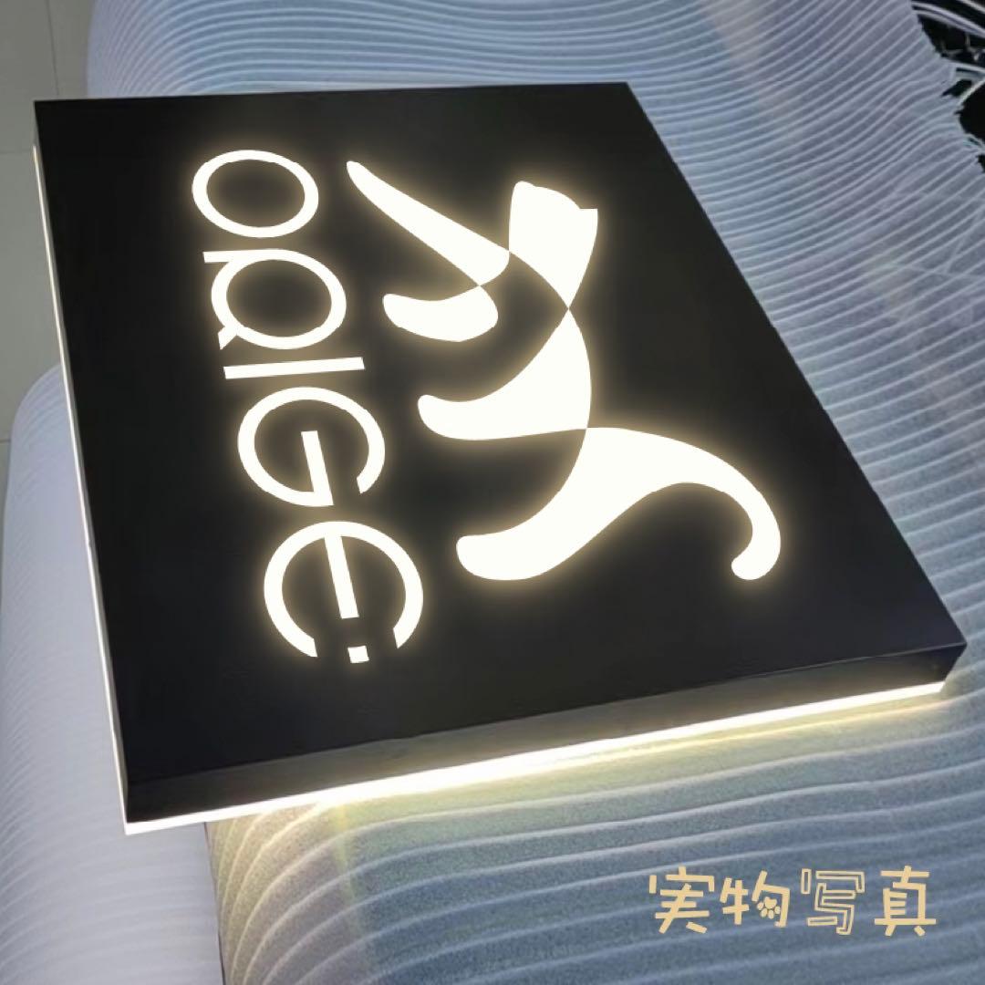 LED金属看板 電飾看板 小型 室外 バックライトサイン ステンレス製004