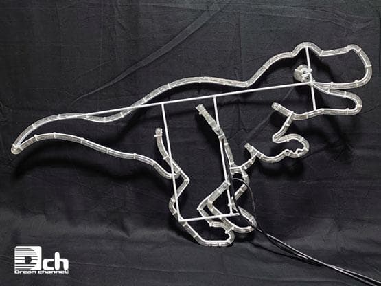 ティラノサウルス 恐竜 イルミネーション モチーフ ライト 屋外使用可能