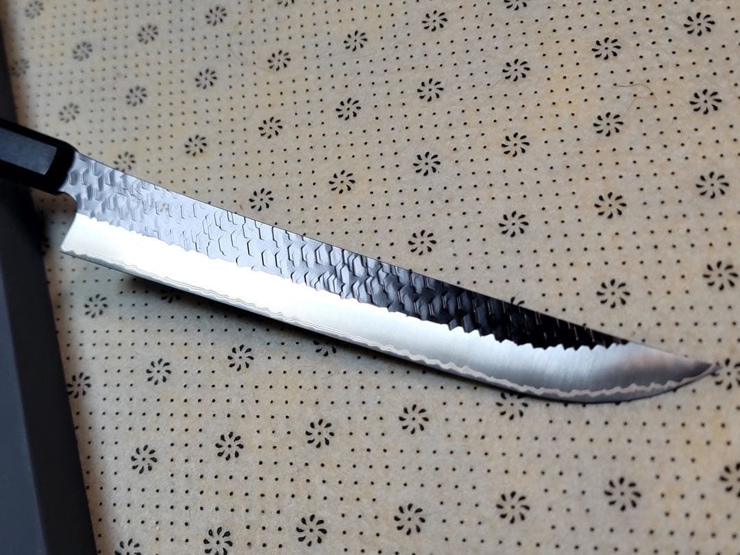 二唐刃物　黒打ち　sg2 先丸筋引き　255mm