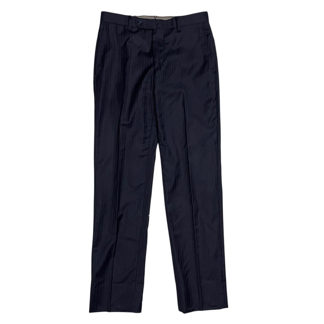 【SHIPS×Loro Piana】ビジネススーツセットアップストライプ 濃紺S