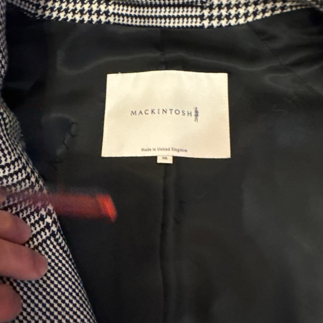 Mackintosh マッキントッシュ　ウール　コート　38 グレンチェック