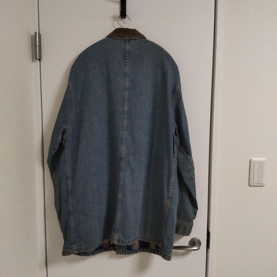 90's RRL デニムカバーオール　M オンブレチェック　三つ星タグ　USA製
