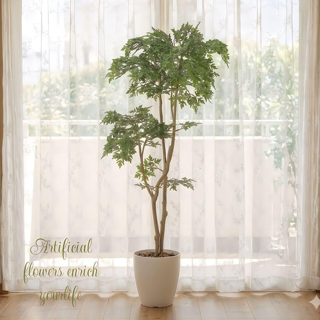 光触媒　人工観葉植物　ウォールグリーン　フェイクグリーン　タイワンモミジ1.3