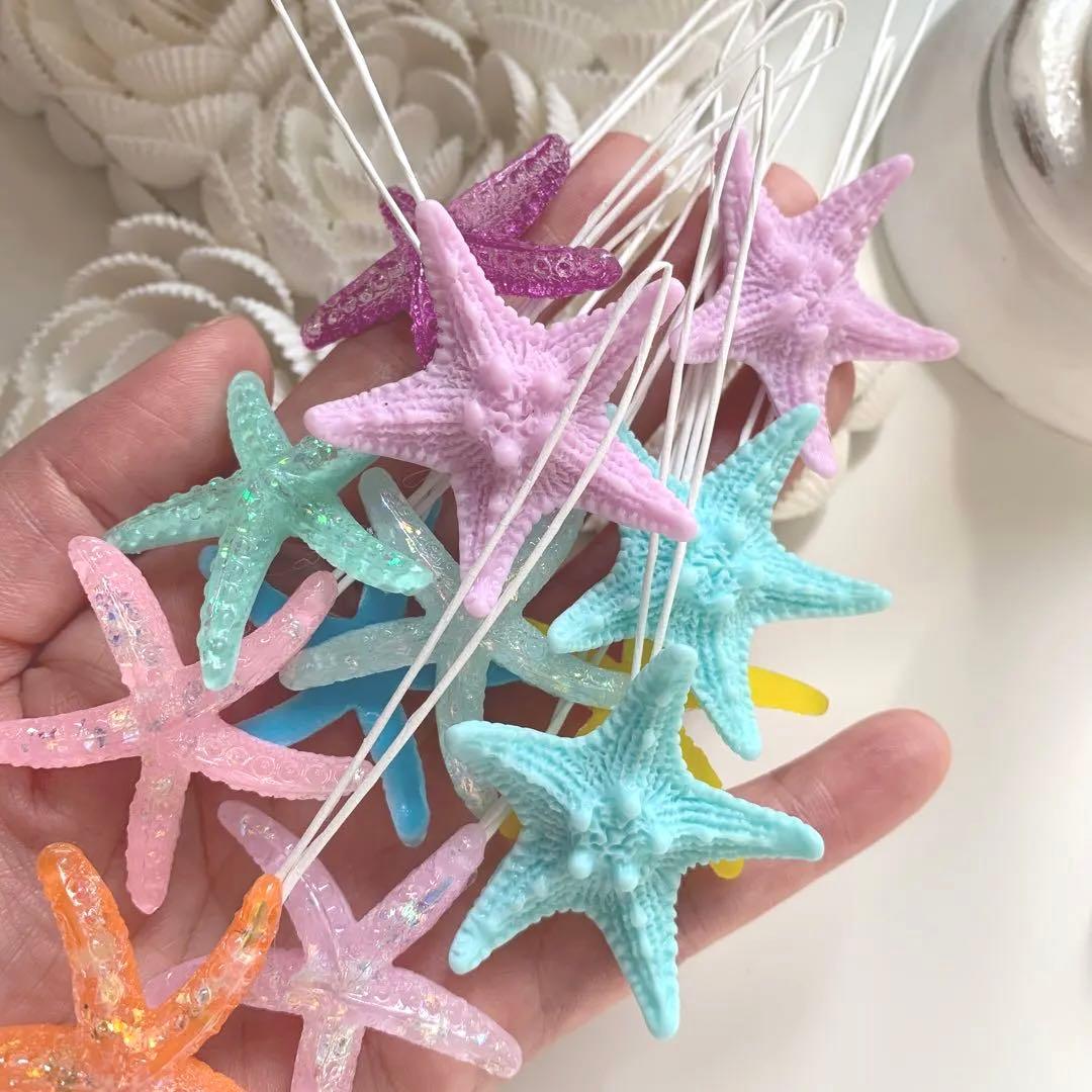 貝殻　ヒトデ　星　クリスマス　飾り　オーナメント　ガーランド　流木　もみの木