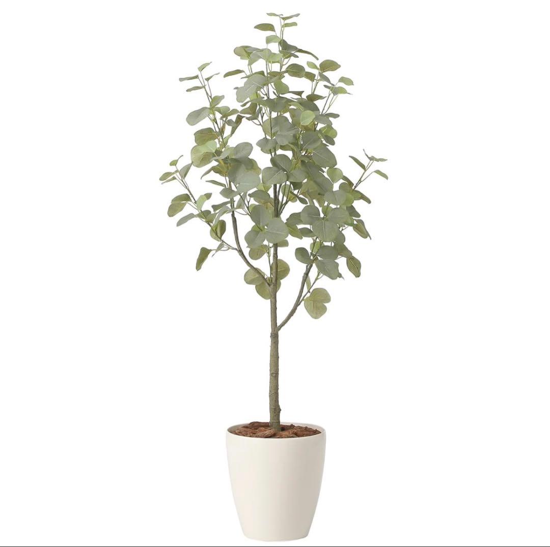 光触媒　人工観葉植物　ウォールグリーン　フェイクグリーン　ユーカリツリー1.35