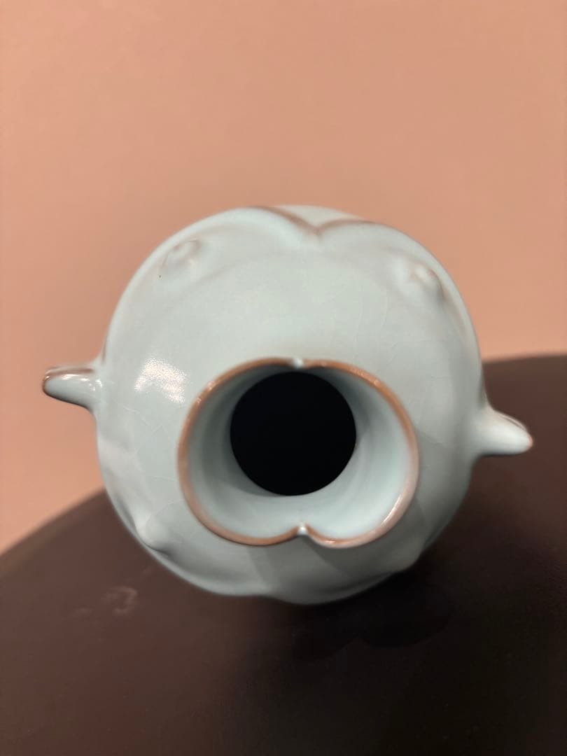 宋汝窯　双魚瓶の写し　現代工芸品