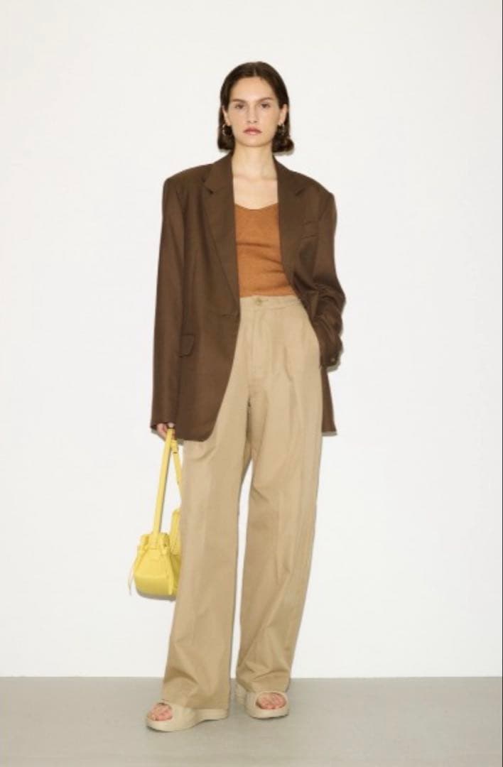 THROW MANNISH BOXY TAILOR ジャケット ブラウン