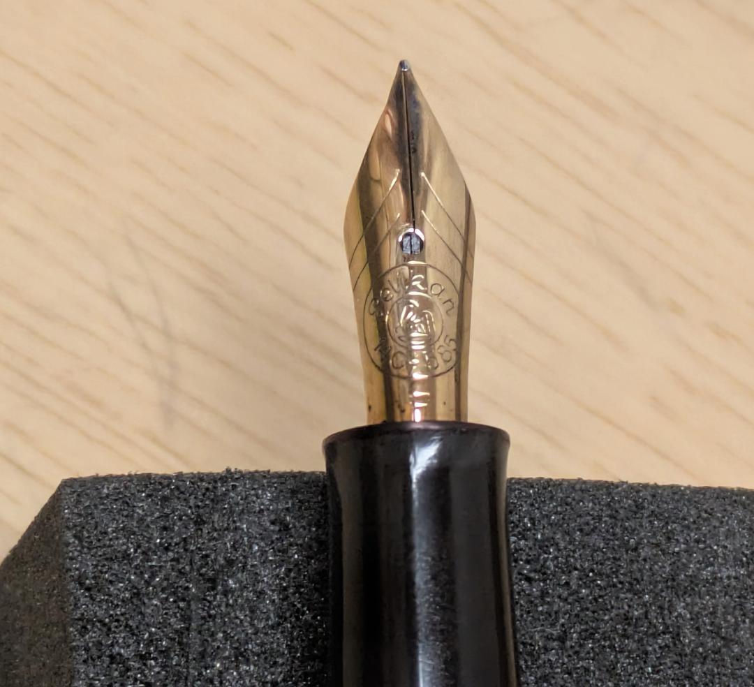 Pelikan 400NN M&K ヴィンテージ 万年筆 茶縞 14ct F