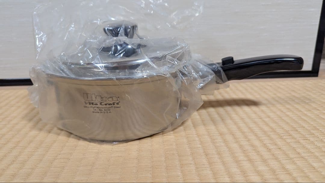 amo【新品未使用】ビタクラフト 片手鍋 IH対応 ステンレス 蓋付