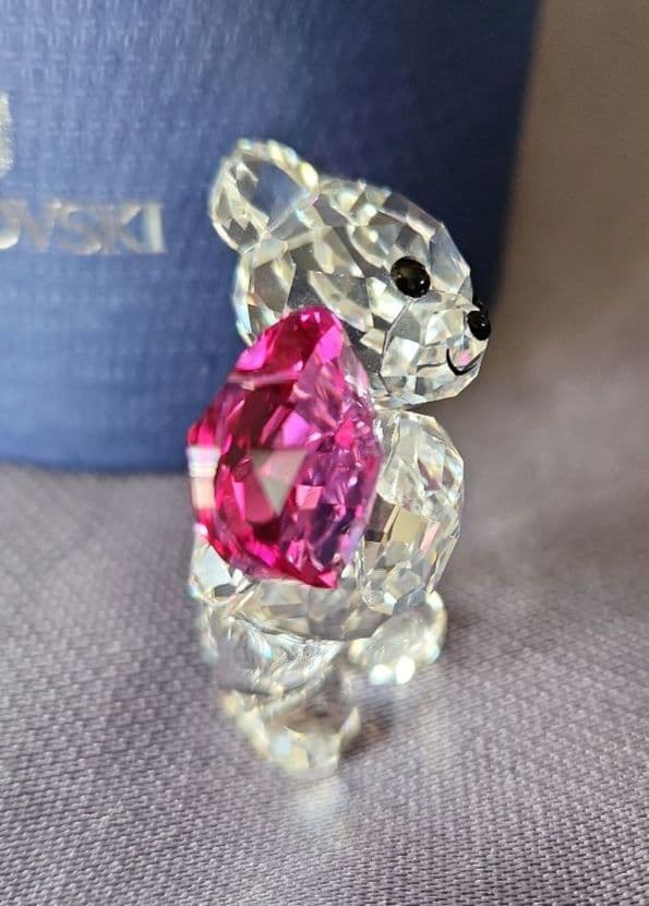 【美品】SWAROVSKI クリスタルベア　ハート