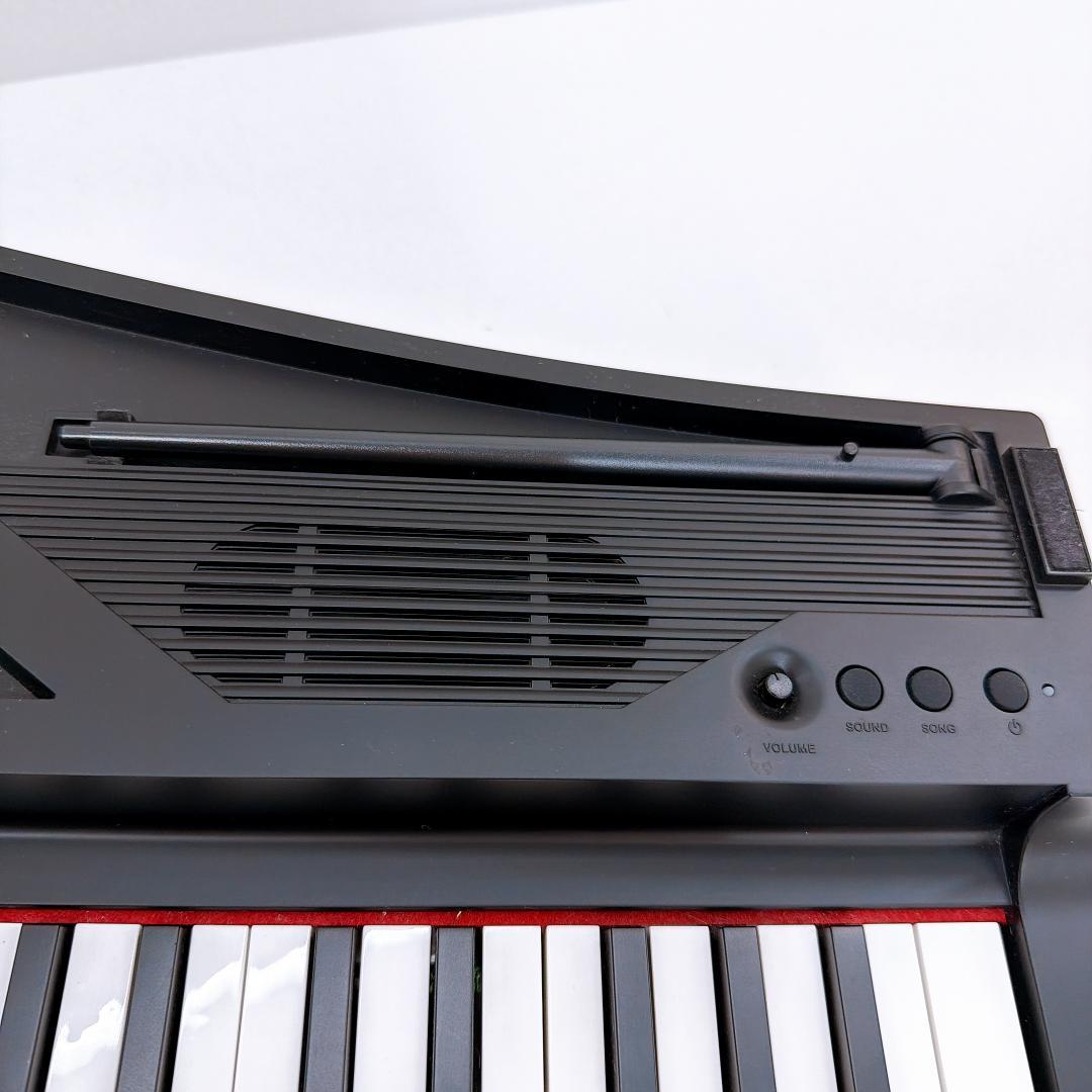 【良品】KORG コルグ MICROPIANO マイクロピアノ 黒 蓋　ペダル付