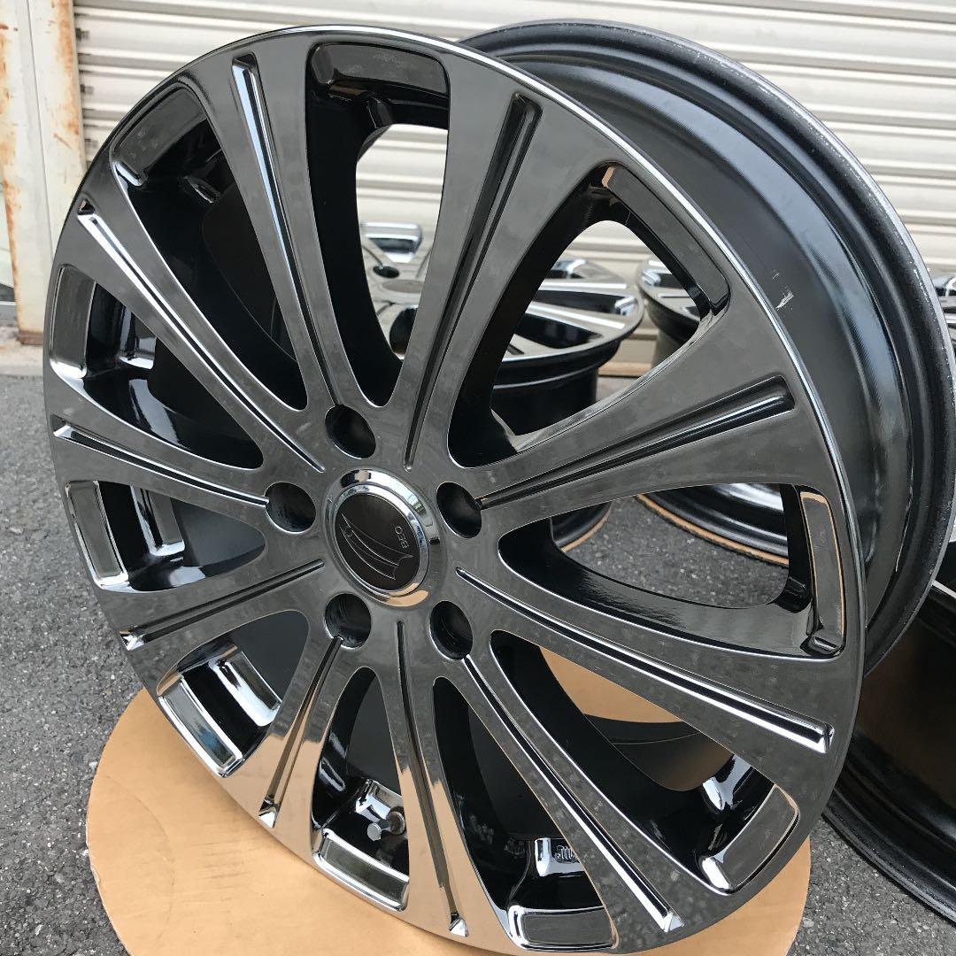 メーカー不明(日本製)メッキアルミホイール17インチ7J