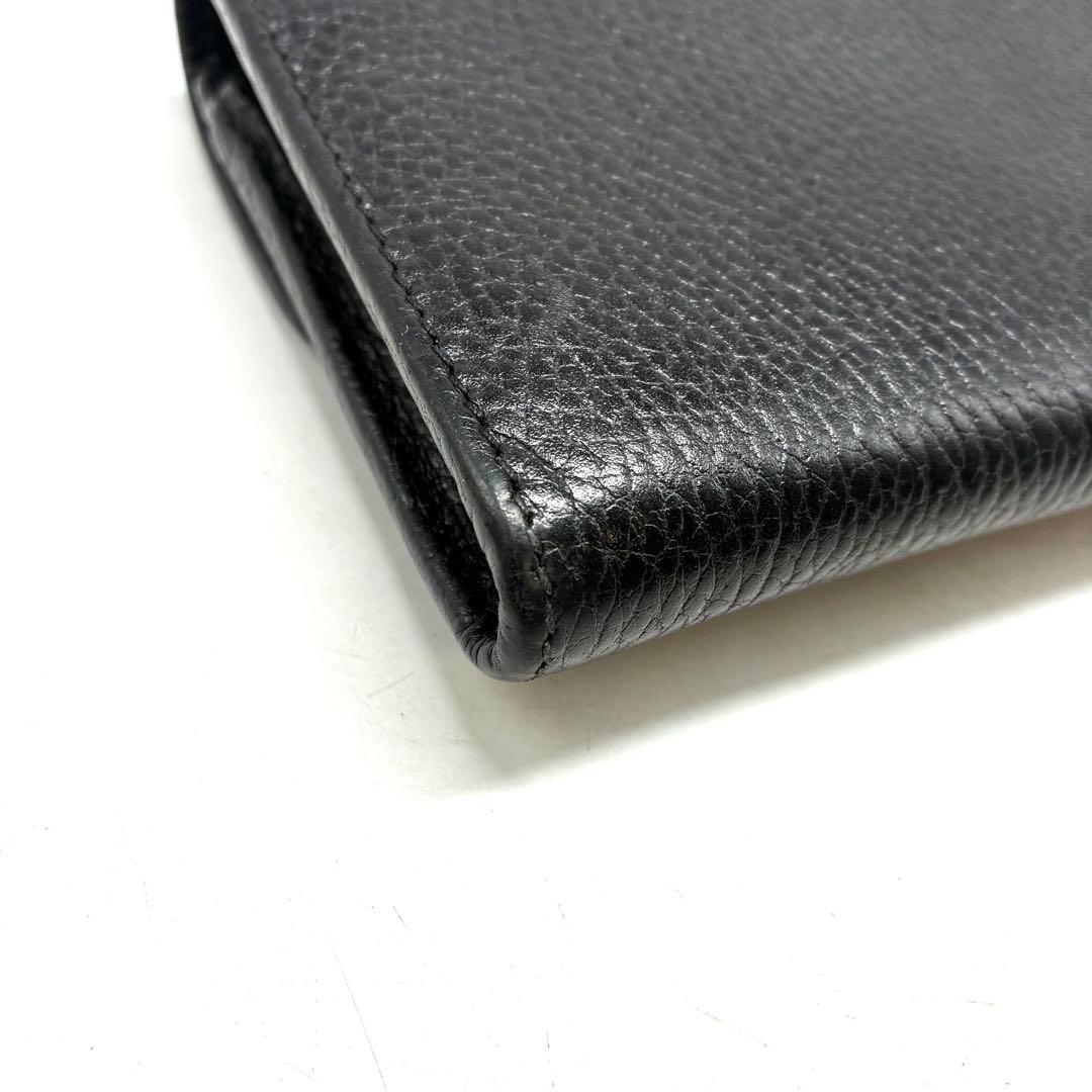 美品✨GUCCI グッチ 長財布 インターロッキング 黒 615524