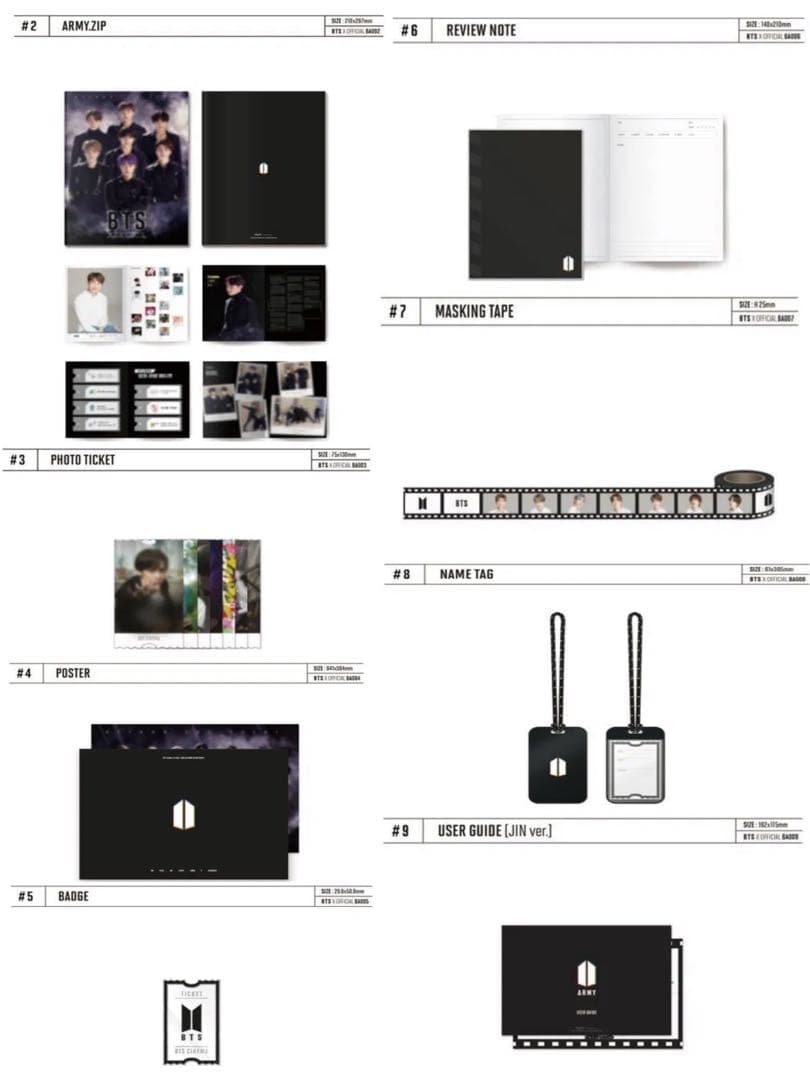 BTS ARMY 6期 MEMBERSHIP KIT + JPFC 特典 (D)