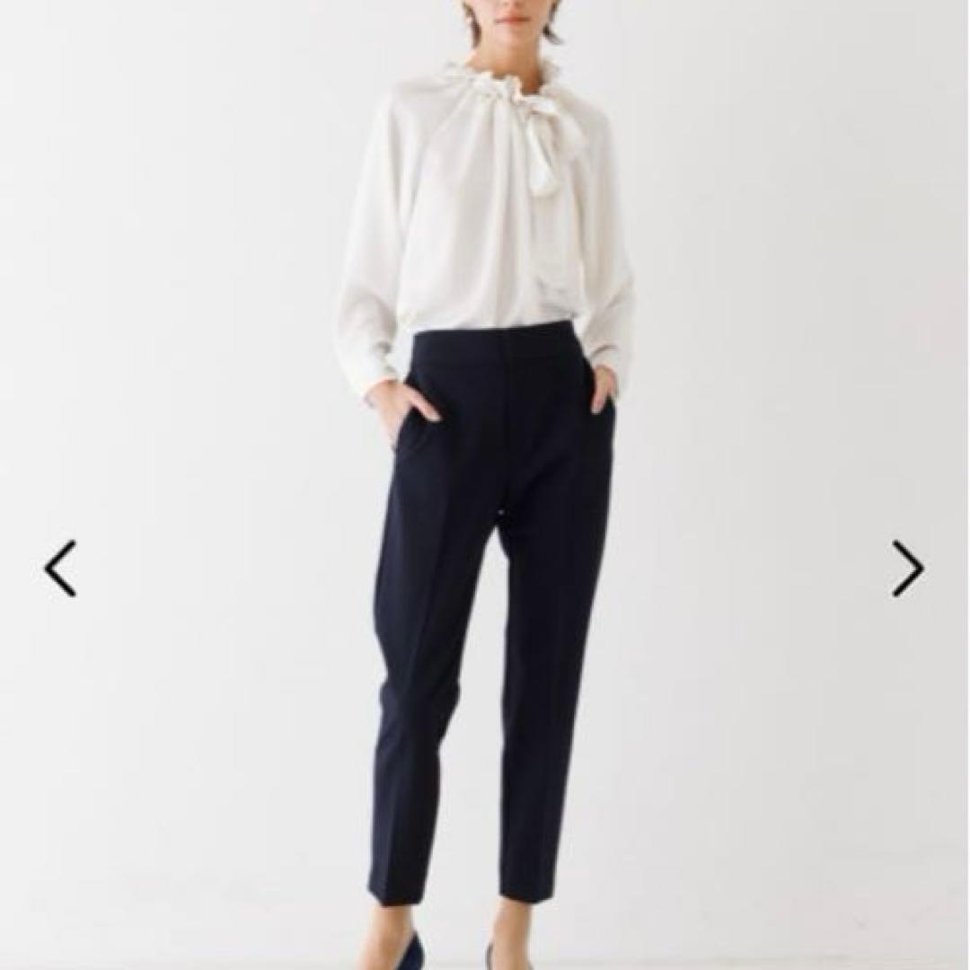 美品✨デザインワークス　サテンリボンブラウス　ボウタイ　日本製　38