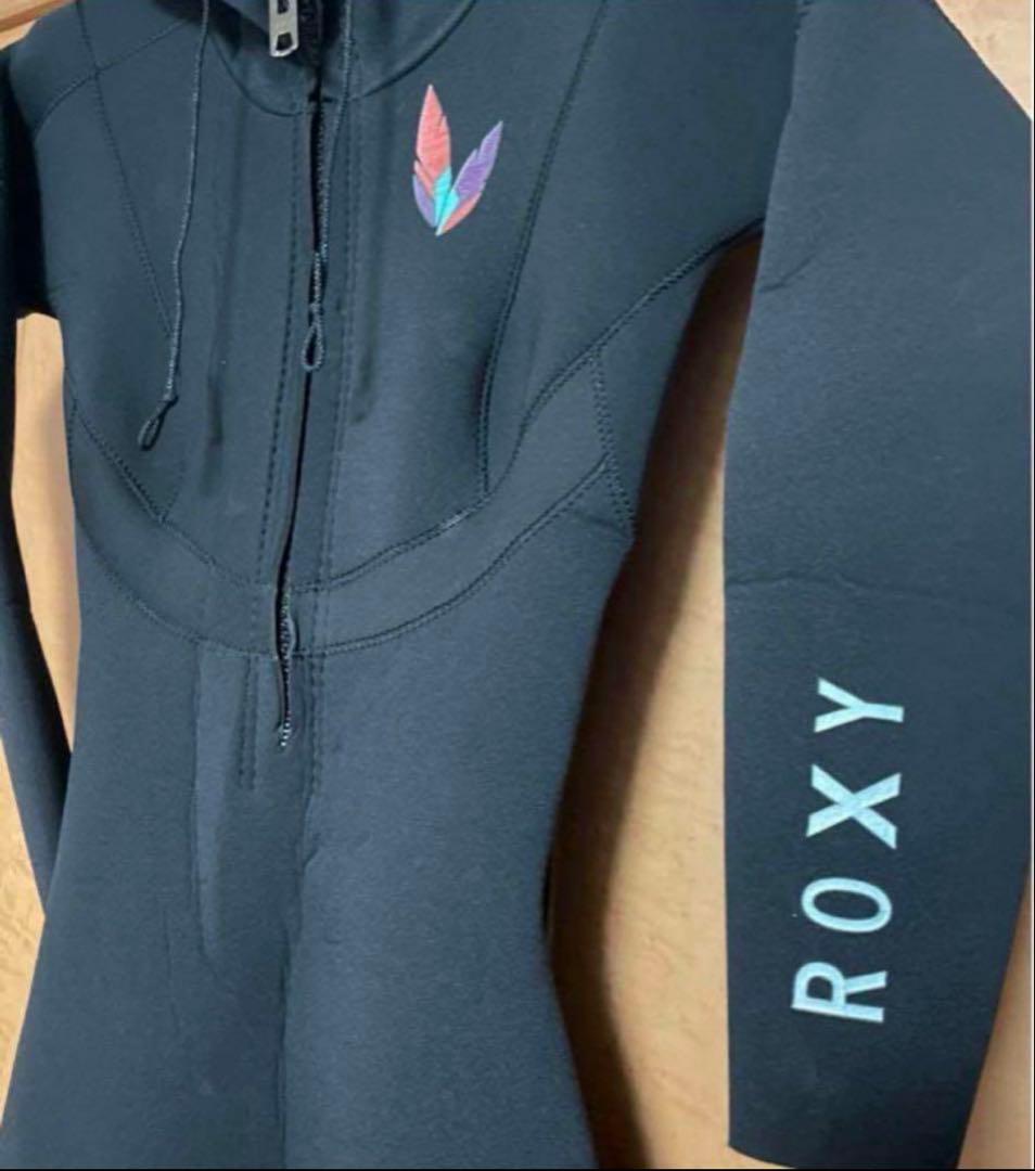 ア*ル様 ROXY ロキシー フルスーツ フロントジップ フード付き 3mm
